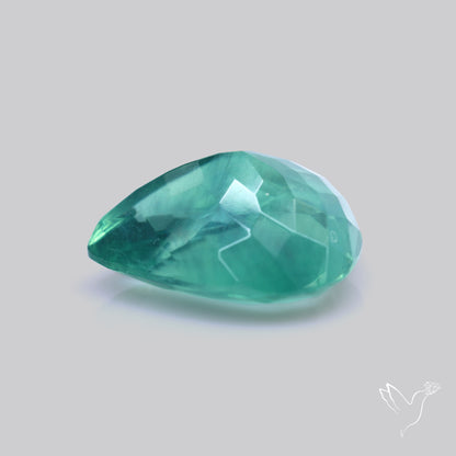 Faceted Belgian Teal Fluorite