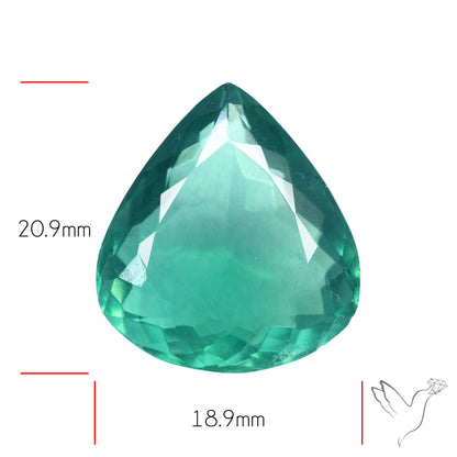 Faceted Belgian Teal Fluorite