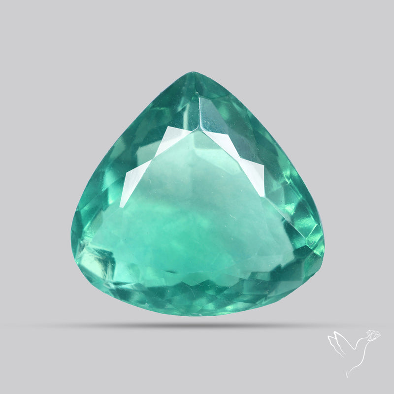 Faceted Belgian Teal Fluorite