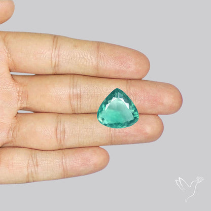 Faceted Belgian Teal Fluorite
