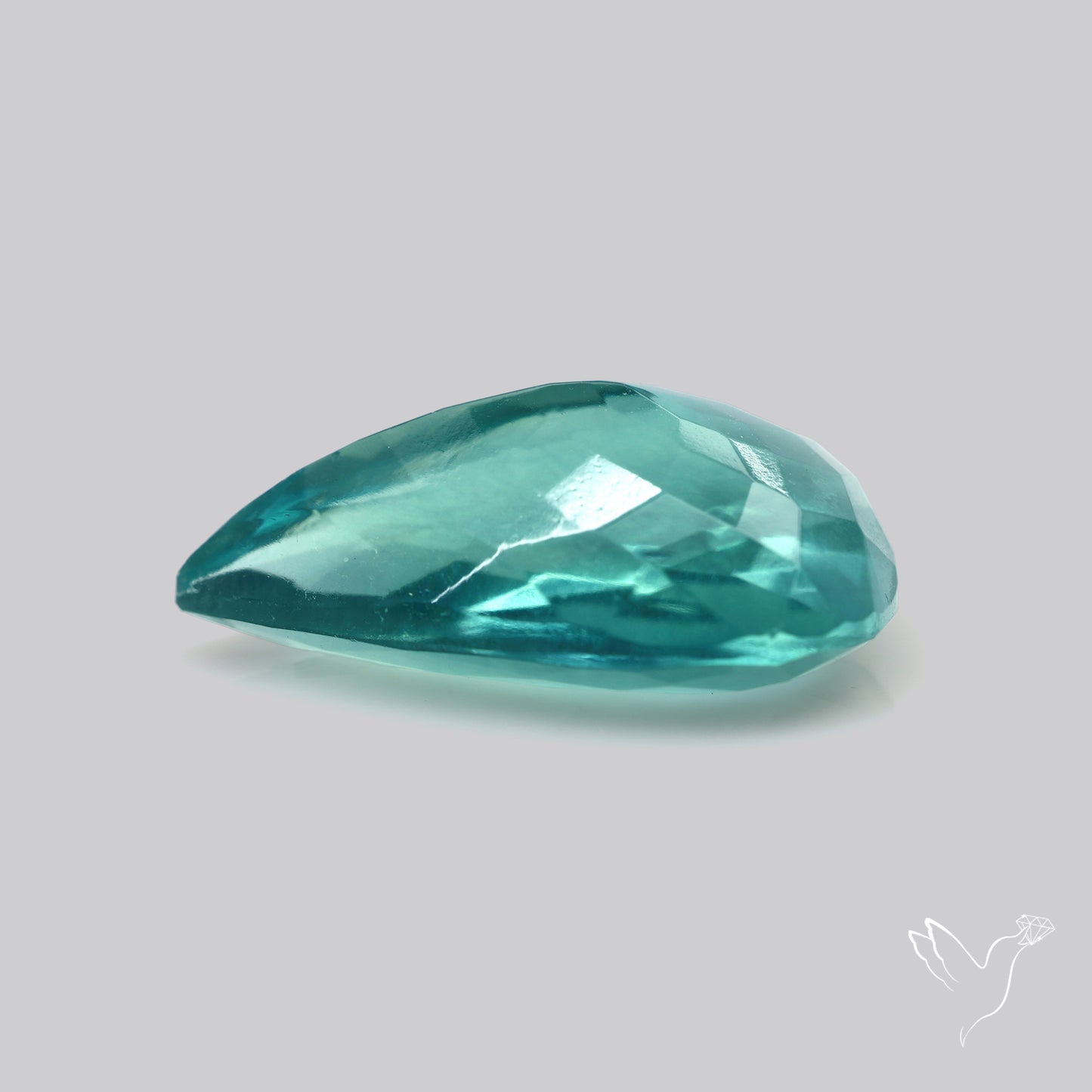 Faceted Belgian Teal Fluorite