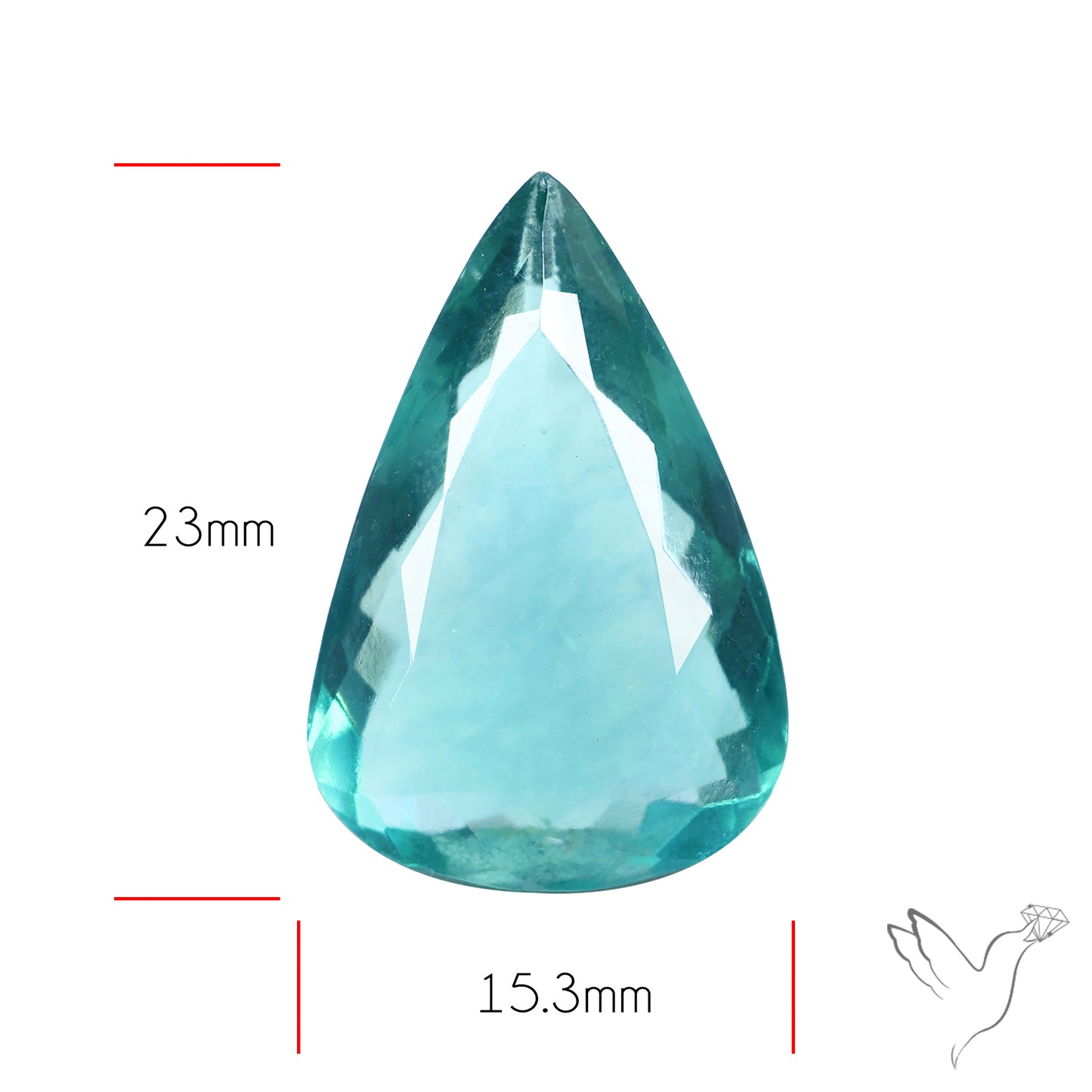 Faceted Belgian Teal Fluorite