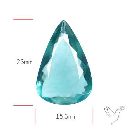 Faceted Belgian Teal Fluorite
