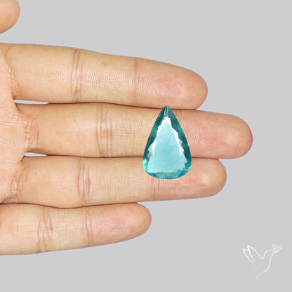 Faceted Belgian Teal Fluorite