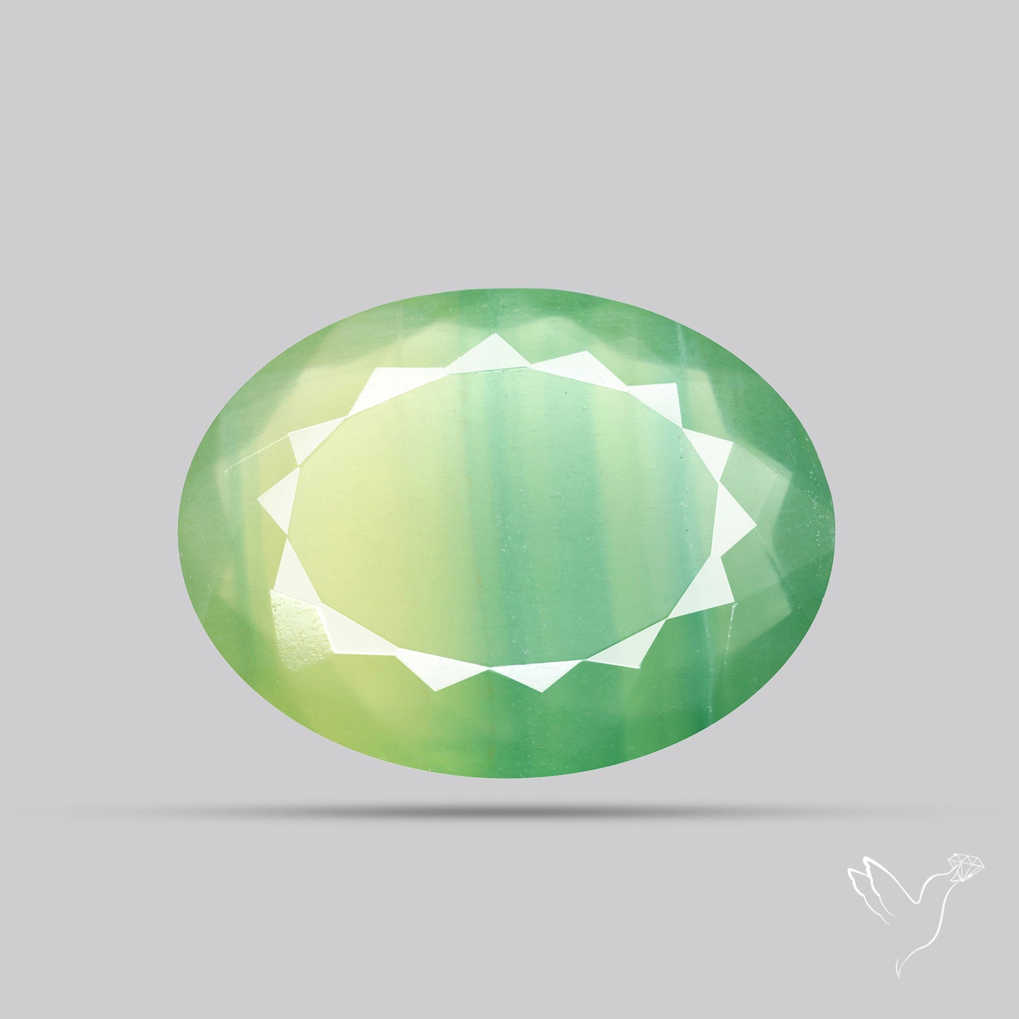 Faceted Belgian Green Fluorite