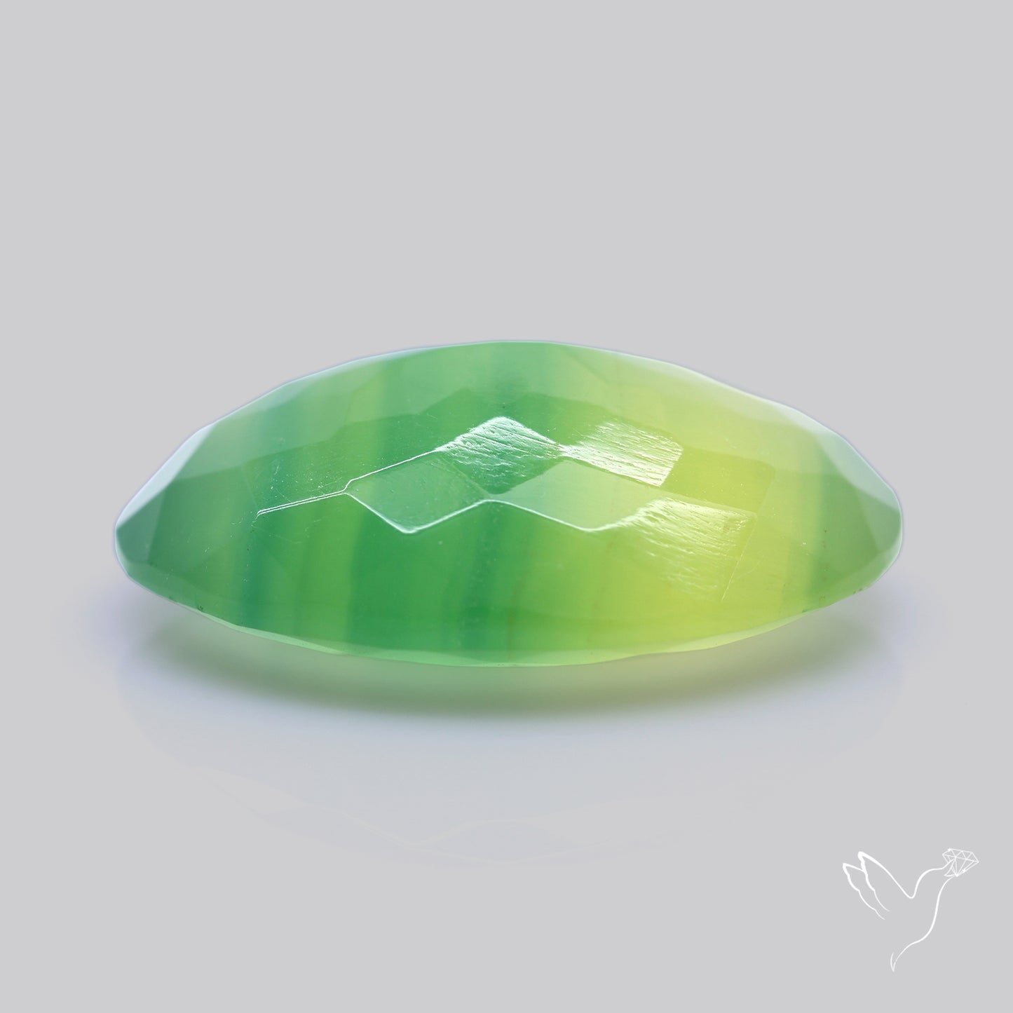 Faceted Belgian Green Fluorite