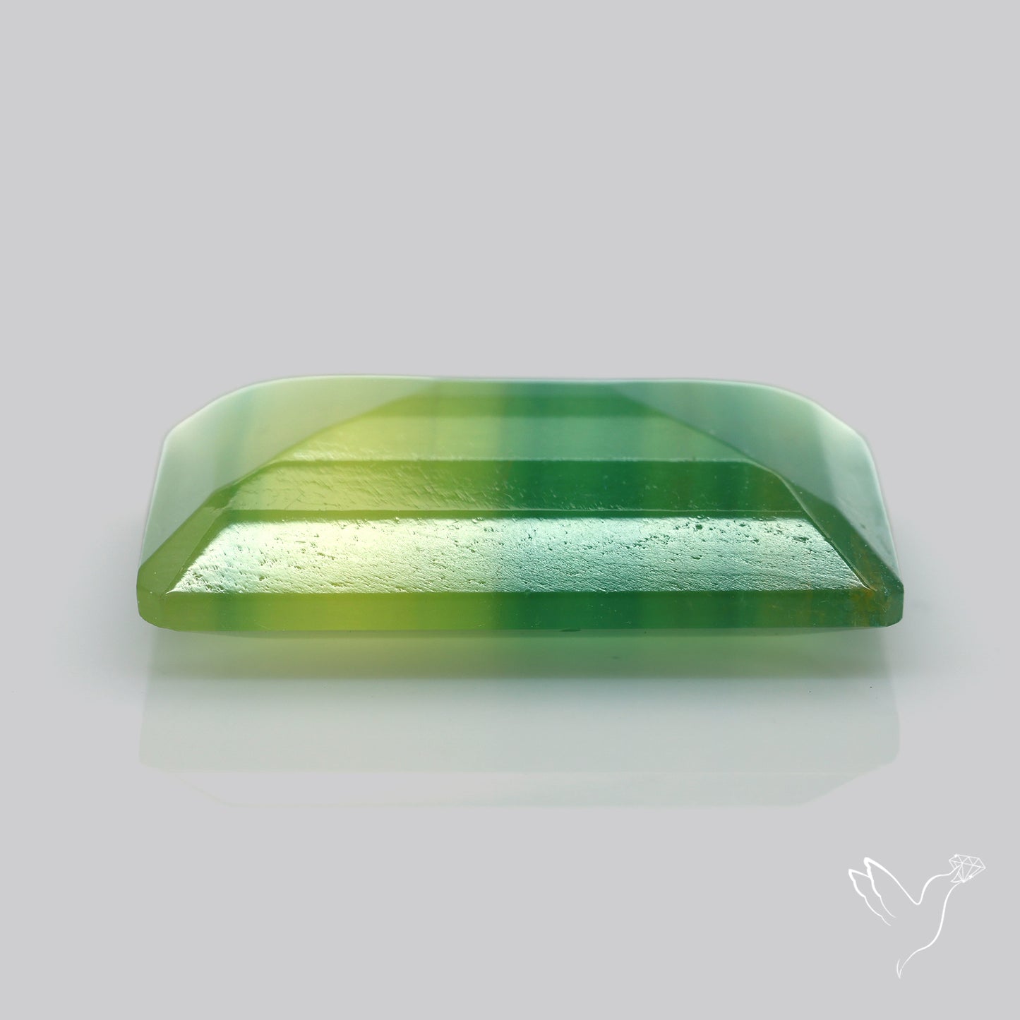 Faceted Belgian Green Fluorite