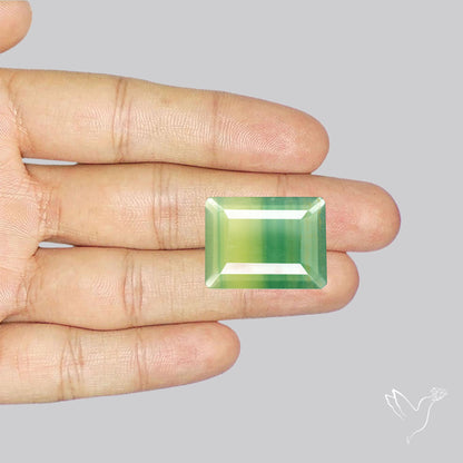 Faceted Belgian Green Fluorite