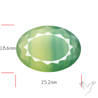 Faceted Belgian Green Fluorite