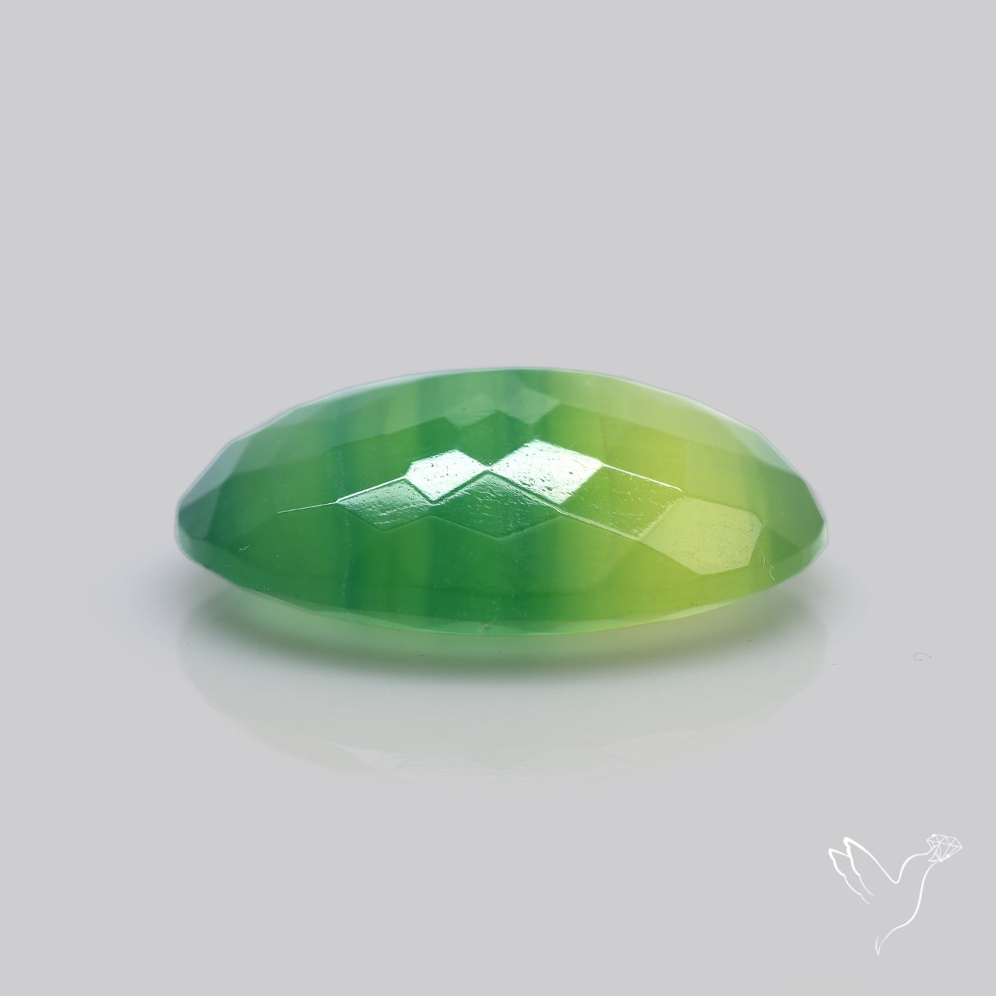 Faceted Belgian Green Fluorite