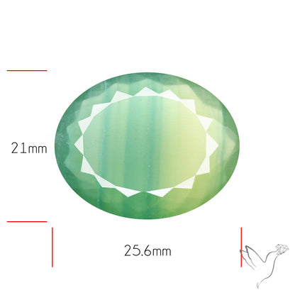 Faceted Belgian Green Fluorite