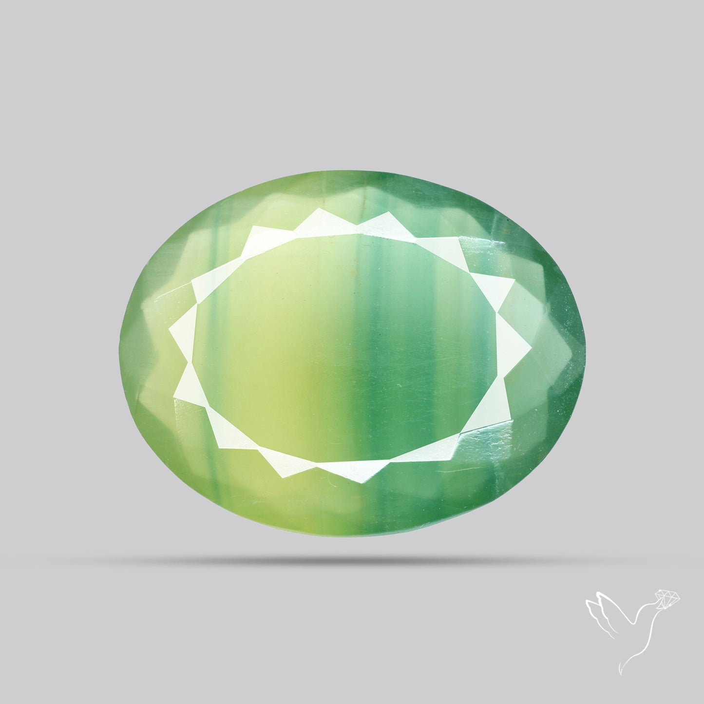 Faceted Belgian Green Fluorite