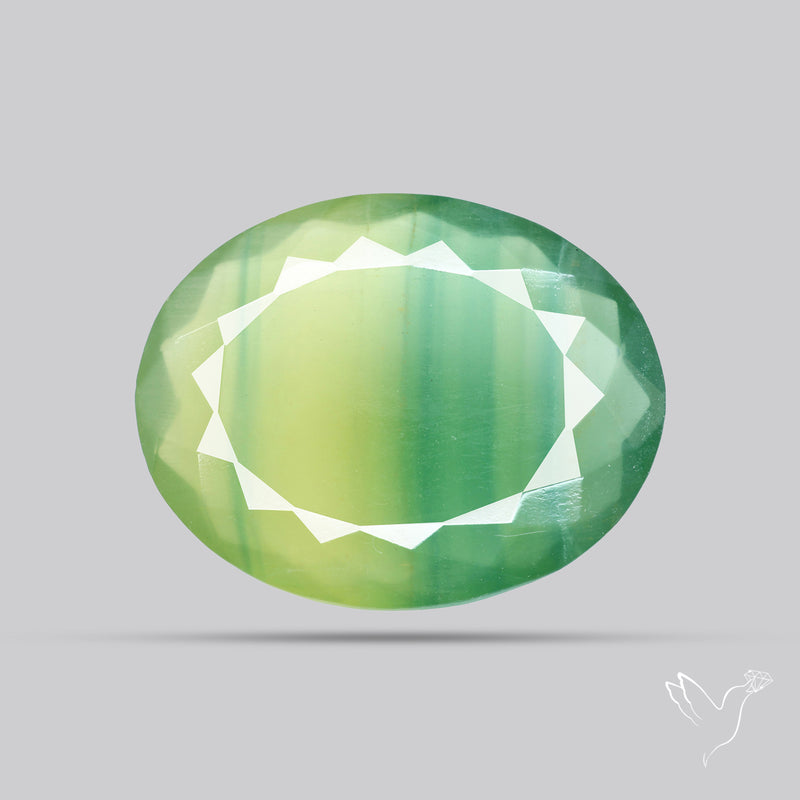 Faceted Belgian Green Fluorite