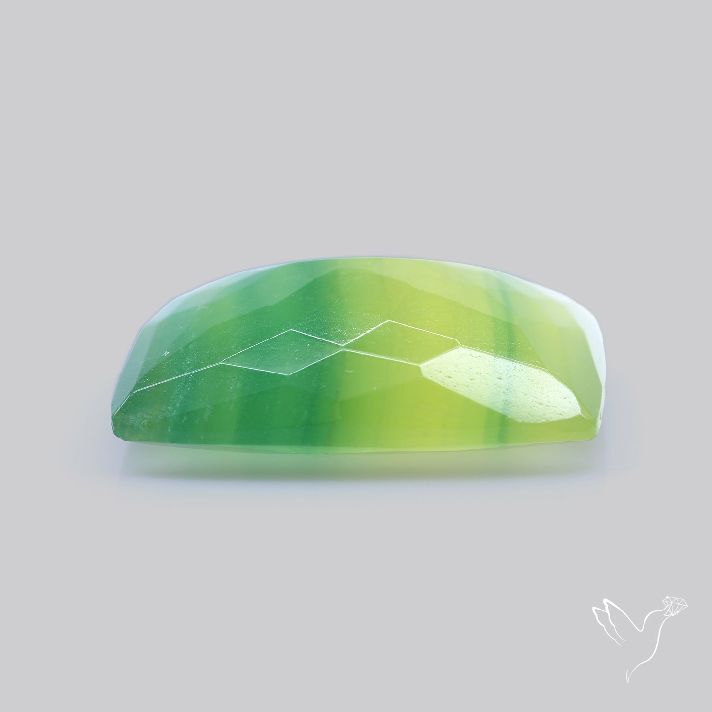 Faceted Belgian Green Fluorite