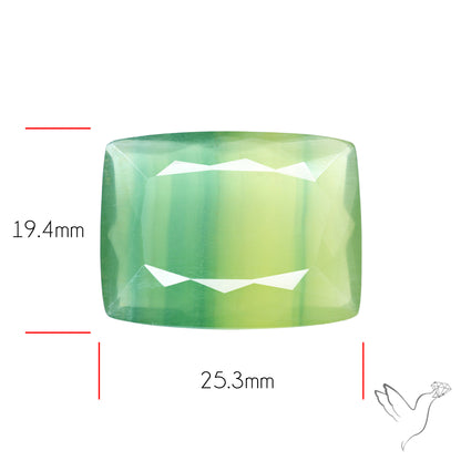 Faceted Belgian Green Fluorite