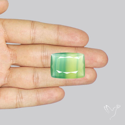Faceted Belgian Green Fluorite