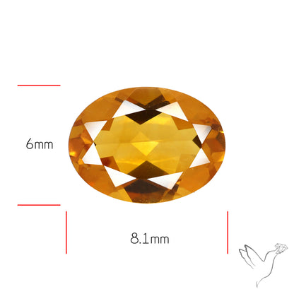 Faceted Brandy Citrine High Grade