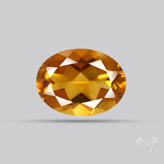Faceted Brandy Citrine High Grade