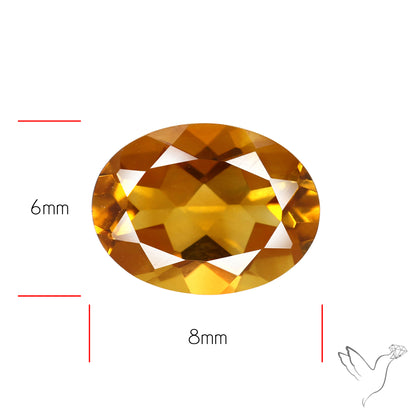 Faceted Brandy Citrine High Grade