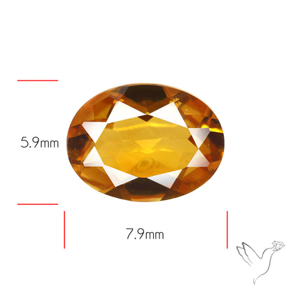 Faceted Brandy Citrine High Grade