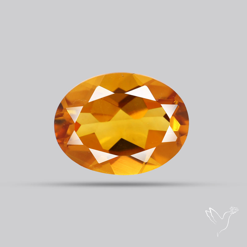 Faceted Brandy Citrine High Grade