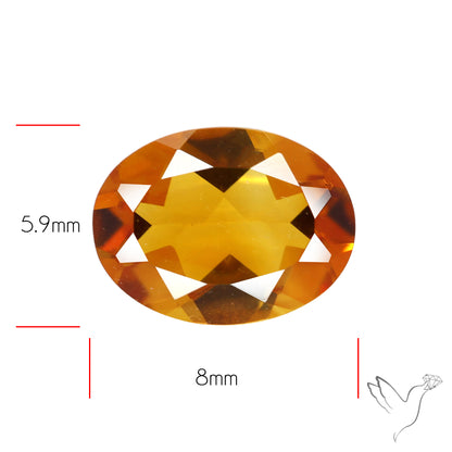Faceted Brandy Citrine High Grade
