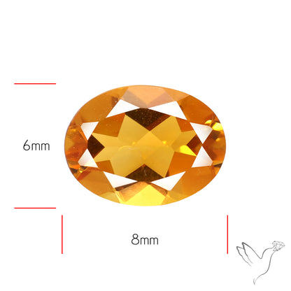 Faceted Brandy Citrine High Grade
