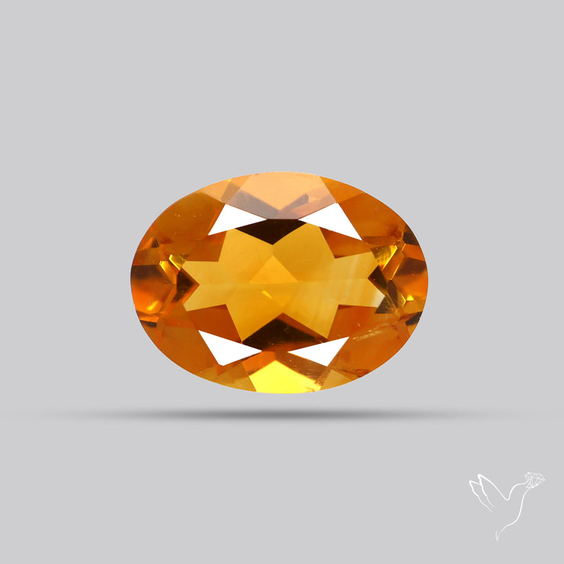 Faceted Brandy Citrine High Grade