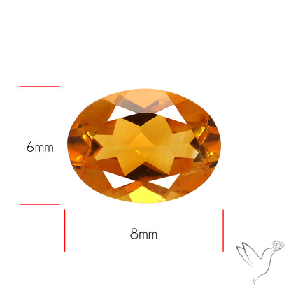 Faceted Brandy Citrine High Grade