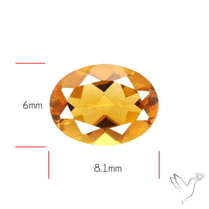 Faceted Brandy Citrine High Grade