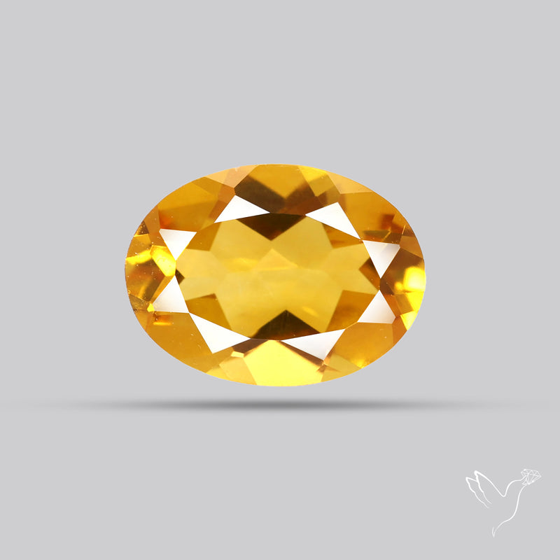 Faceted Brandy Citrine High Grade