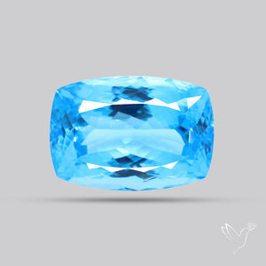 Large Swiss Blue Topaz Faceted Fine Gemstone
