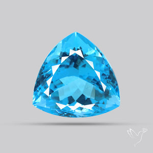Large Swiss Blue Topaz Faceted Fine Gemstone