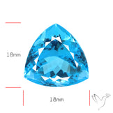 Large Swiss Blue Topaz Faceted Fine Gemstone