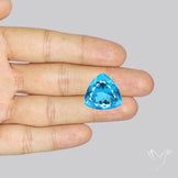 Large Swiss Blue Topaz Faceted Fine Gemstone