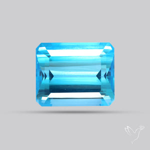 Large Swiss Blue Topaz Faceted Fine Gemstone