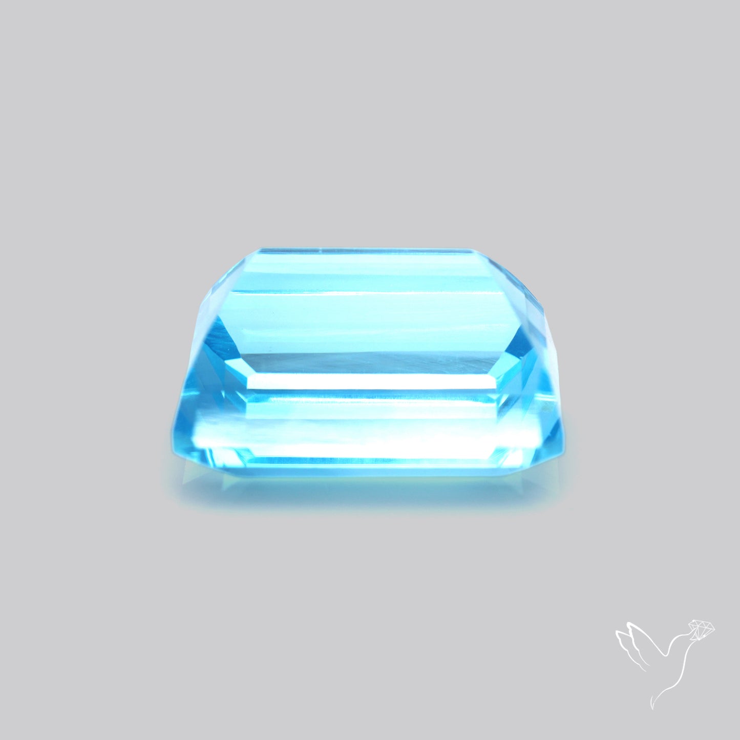 Large Swiss Blue Topaz Faceted Fine Gemstone