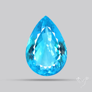 Large Swiss Blue Topaz Faceted Fine Gemstone