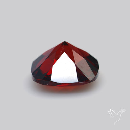 Natural Red Almandine Garnet (Pyrope) Faceted Mozambique Garnet Checker Cut