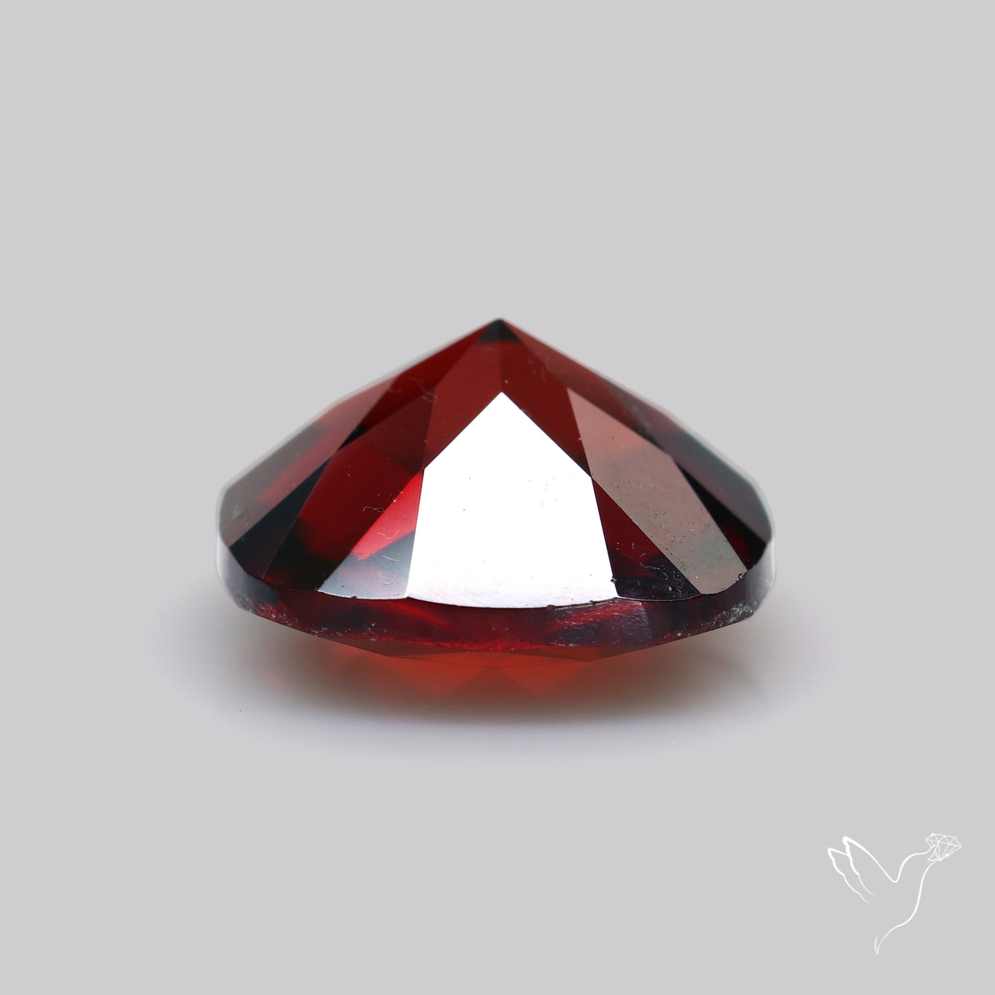 Natural Red Almandine Garnet (Pyrope) Faceted Mozambique Garnet Checker Cut
