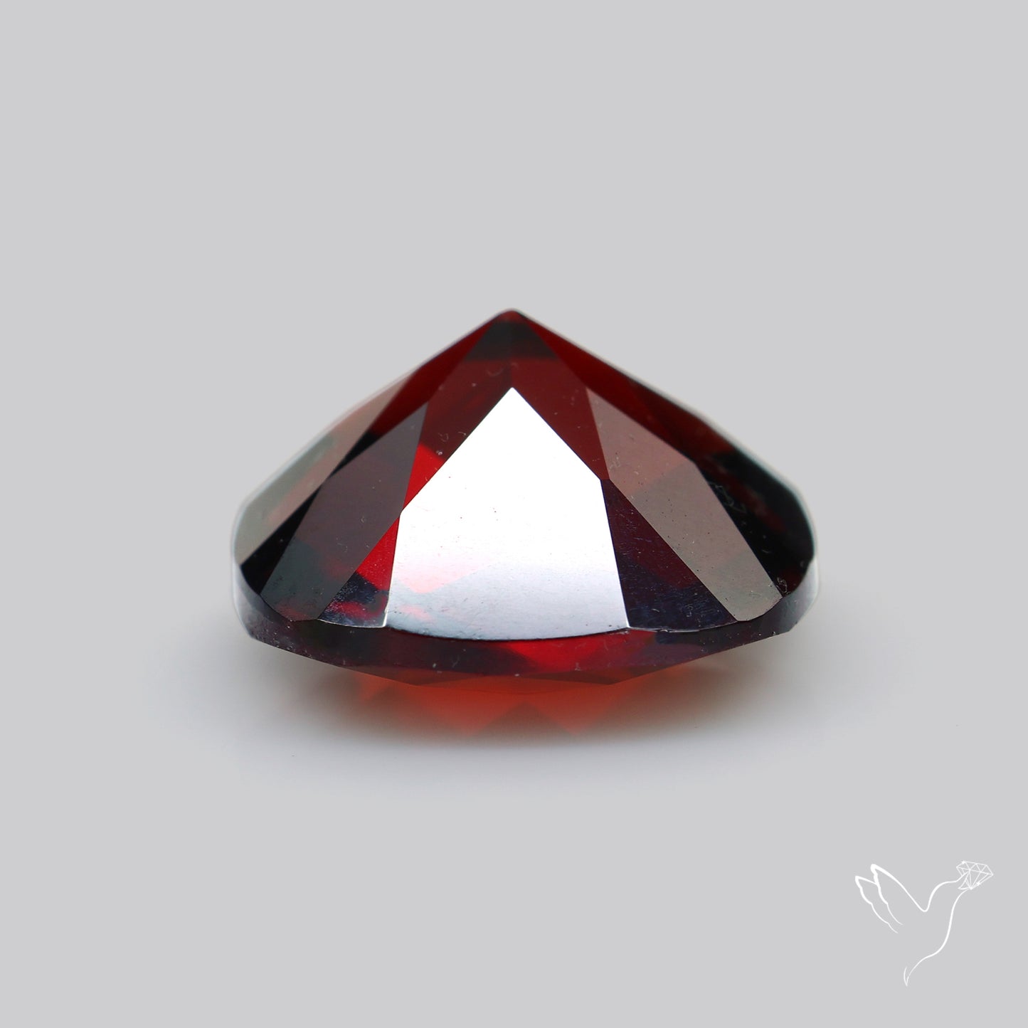 Natural Red Almandine Garnet (Pyrope) Faceted Mozambique Garnet Checker Cut