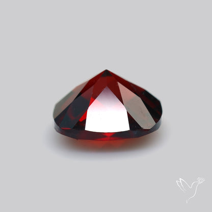 Natural Red Almandine Garnet (Pyrope) Faceted Mozambique Garnet Checker Cut