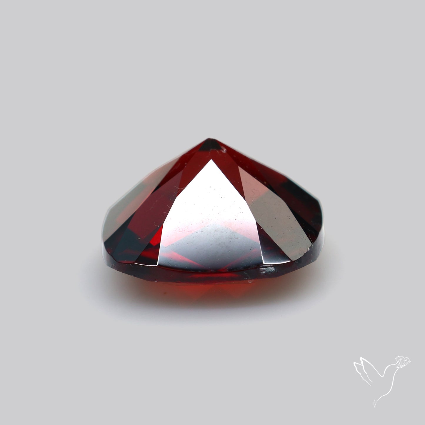 Natural Red Almandine Garnet (Pyrope) Faceted Mozambique Garnet Checker Cut