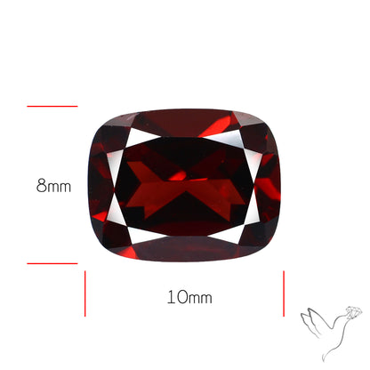 Natural Red Almandine Garnet (Pyrope) Faceted Mozambique Garnet