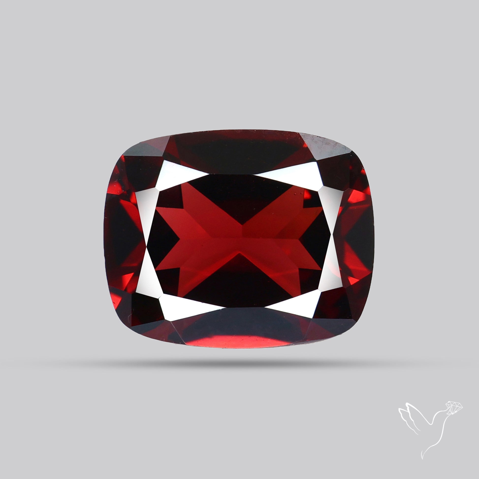 Natural Red Almandine Garnet (Pyrope) Faceted Mozambique Garnet
