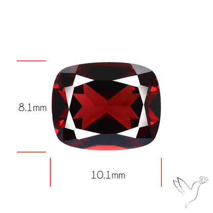 Natural Red Almandine Garnet (Pyrope) Faceted Mozambique Garnet
