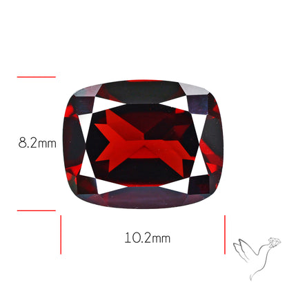 Natural Red Almandine Garnet (Pyrope) Faceted Mozambique Garnet