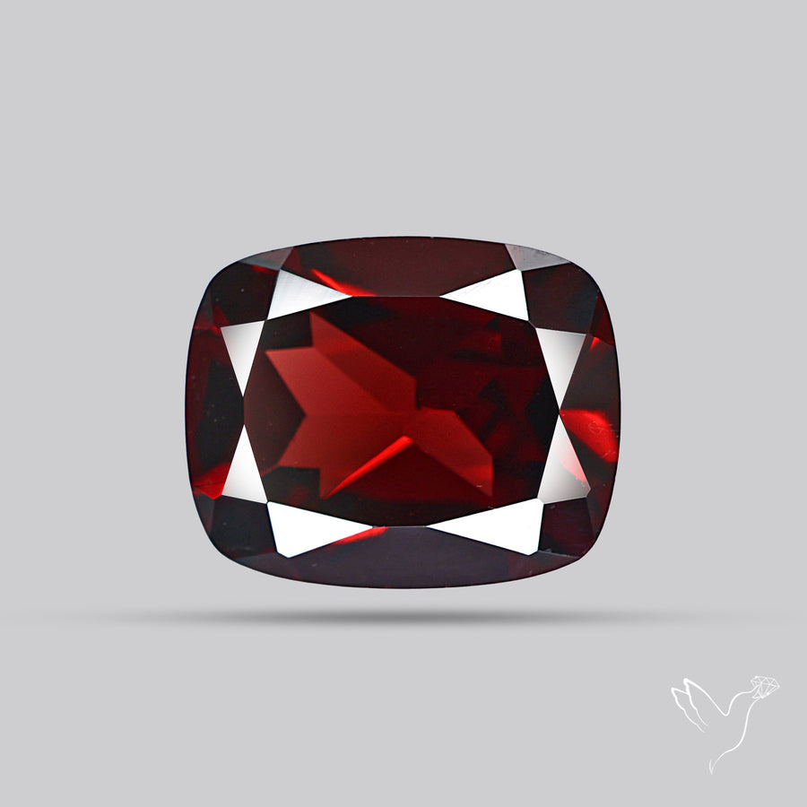 Natural Red Almandine Garnet (Pyrope) Faceted Mozambique Garnet