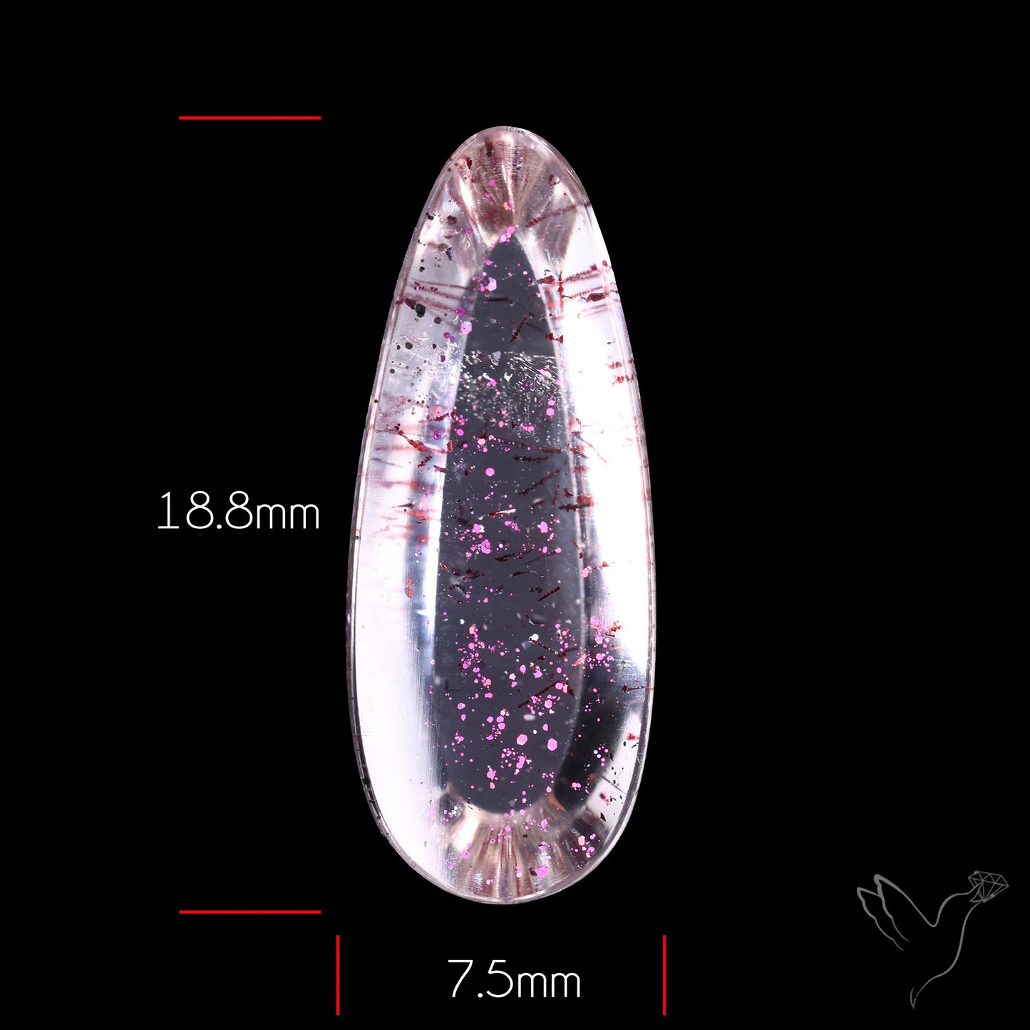 Rare Brazilian Pink Fire Covellite aka Pink Fire Quartz