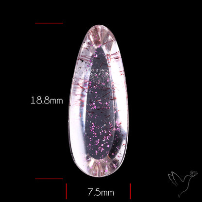 Rare Brazilian Pink Fire Covellite aka Pink Fire Quartz